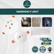 LED 1w/5w/20w Emergency Downlight Recessed Surface Lampu Kecemasan Downlight Lampu Siling Plaster Do