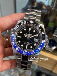 全新 行貨 有門市 OceanX SHARKMASTER GMT STEEL AUTOMATIC WATCH 500 SMS-GMT-541 黑藍雙色夜光陶瓷圈 BATMAN配色 500米深潛 42m