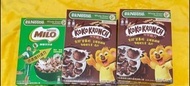 全新雀巢 可可脆片330g,美祿可可球 330g. 每盒$20 2026年4-5月到期