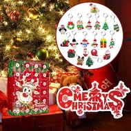 ## 2023 Christmas Decor  ## Christmas Advent Calendar Gift Box 24 Pcs Christmas Pendant Keychain For Kids .