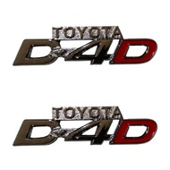 *Fast Delivery* D4D LOGO Sign Chrome Plated Color Car LOGO* D4D Size *2.7x9.5 cm D4D
