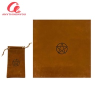 【New Arrival】2pcs Tarot Tablecloth with Bags Velvet Altar Divination Astrology Tarots Cloth