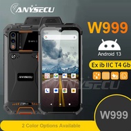 uniwa W999 Rugged Waterproof 4G Walkie Talkie 8GB+128GB Smartphone Andriod 13 NFC Cell Phones