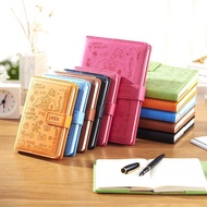 Bowen 992 Leather Buckle Notebook A6 Notepad 120 Pages Candy Color Small Fresh Notebook Diary 50k A6