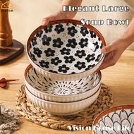 Vision Tô Súp Gốm 9 Inch Nhật Bản Tô Mì Ramen Sứ 1700Ml Tô Dung Tích Lớn Tô Udon Soba Phở Ramen Sala