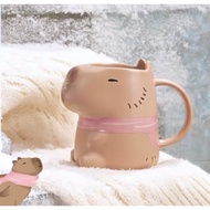 Starbucks Cup 2023 Christmas Cute Pet Series Animal Kapibara Capybara Cute Ceramic Mug