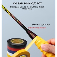 Thin And Light Badminton Racket Handle Tape Helps To Fix The Handle! There Are 5 Colors: Black-Yellow-White-Red-Blue