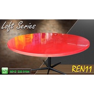 💥4ft/5ft Round💥4ft/5ft Grad A Plastic Foldable Round Table ,Stand Metal Leg - Klang valley only