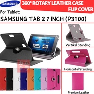 SAMSUNG GALAXY TAB 2 7.0" 7 INCH P3100 P6200 BOOK COVER 360 ROTATING CASE LEATHER FLIP CASING