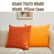 80x80cm Big Size Pillow Case 70x70 65x65 60x60 Soft Cushion Cover Car Seat Sofa Throw Pillow Case