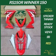 [READY STOCK] COVERSET/BODYSET HONDA RS150/RS150R V2 WINNER 150 (8) RED
