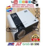 IDBTECH W22 MINI WIFI projector WXGA 960x640 2200 Lumens 3D HD 1080P proyektor