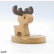 [Issue An Invoice Taiwan Seller] Solid Wood Desktop Bedside Mobile Phone Holder Beech Deer Lazy Home