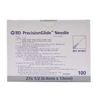 Bd Precisionglide Needle 27G 1/2 (0.4mm x 13mm) (100's)