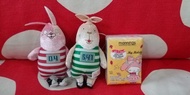 監獄兔 越獄兔 全新正版 日版景品 2009年 公仔吊飾 1套2隻