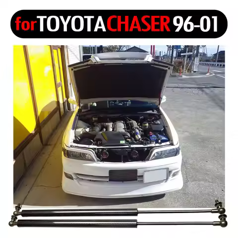 for 1996-2001 Toyota CHASER JZX100 sedan Front Hood Bonnet Gas Struts Carbon Fiber Spring Damper Lif