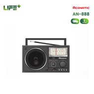 (NEW 2025) Aconatic วิทยุพกพา รุ่น AN-888 สีดำ ดีไซน์ Retro รองรับ AM/FM/SW USB SD Card TF Card ลำโพ