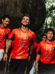 VOLT เสื้อฟุตบอล เหย้า เกรดนักเตะ โคราช สีส้ม 2025/26 SWATCAT HOME ORANGE