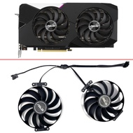 New 2PCS 95mm 7PIN T129215SU 12V 0.5A  RTX3070 3060Ti Graphic Card Cooler Fan For ASUS GeForce RTX 3
