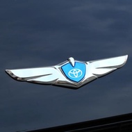 金屬鏡面適用于豐田汽車車貼車標改裝RAV4凱美瑞雷凌亞洲龍榮放