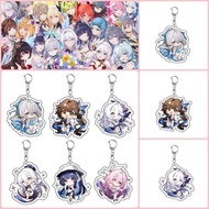 Honkai Impact 3rd Star Rail Elysia Li Sushang Kiana Chibi Mica Acrylic Keychain Anime Model Decorati