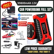 99800mAh 12V Jumper Powerbank Car Power Bank Jumper Multi-function Emergency Starter Tyre Car