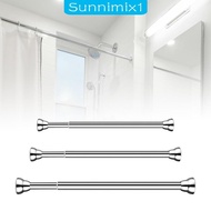 [Sunnimix1] Telescopic Clothing Rod Adjustable Heavy Duty Stainless Steel Extendable Wardrobe Drill Shower Curtain Rod Closet Rod