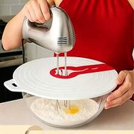 1/2pcs Silicone Egg White Beater Bowl Cover, Anti-Splash Waterproof Plastic Bowl Lid, Egg White Beat