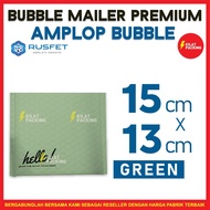 BUBBLE ENVELOPE 15x16CM - BUBBLE MAILER - BUBBLE PACKING HELLO PREMIUM GREEN