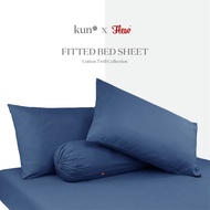 [Kun x Flew] Cotton Twill Collection Premium Fitted Bedsheet Set / Cadar Set