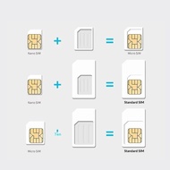 TechPulse | 5Pcs Sim Card Adapter Kit 4 In 1 Nano Micro Sim Converter Card Sleeve Universal Phone Si