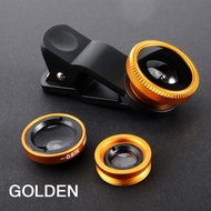 3 in 1 Fisheye Wide Angle Micro Camera Lens for iPhone 0.67X Wide Angle Zoom Fish Eye Len on Smartph