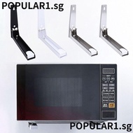POPULAR Microwave Oven Bracket, Stainless Steel Wall Mounted Oven Support Frame,  Thickening Folded Stretch Microwave Oven Rack Microwave Oven