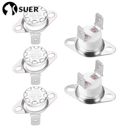 SUERHD 5pcs Thermostat, N.C Adjust Snap Disc Temperature Switch, Durable 180°C/356°F Normally Closed KSD301 Temperature Controller