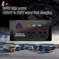 Car Power Inverter Truck Socket Charger Inverter Car Inverter 12v 24v To 220v Power Converter