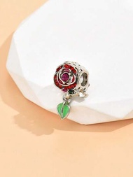 1 Pieza Cuenta Diy Minimalista Con Forma De Rosa Para Hacer Pulseras, Colgantes, Ornamentos Y Collares