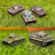 Takara Tomy World Tank Museum 1/144 Tanks WW2 Military Russian German American Panther Tiger T-34 Kv