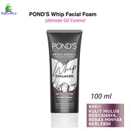 Ponds Whip Facial Foam Sabun Cuci Muka  With 10 X Collagen Serum 100 gr