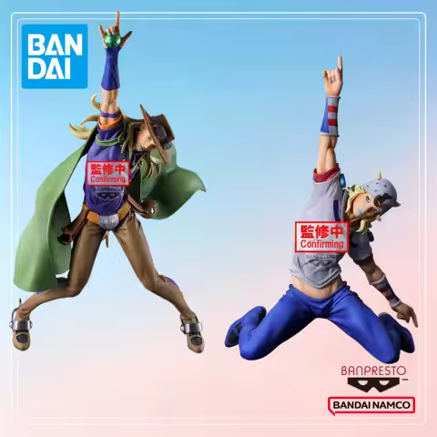 In Stock Bandai BANPRESTO JoJo's Bizarre Adventure Gyro Zeppeli &Johnny Joestar Figurine Gift Origin