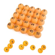 SelfTek 100Pcs Numbered Table Tennis Balls Beer PingPong Balls 40mm Raffle Balls Lottery Balls Print
