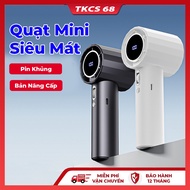 GS9 Mini Handheld Fan 100-Level Wind Turbine Portable Jet Fan 6000mAh LED Screen Battery Display, US