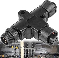Deecaray NMEA 2000(5 Pin)(Tee) Waterproof Black T-Connector, Waterproof Tested to IP67, Compatible w