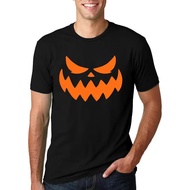 Halloween Pumpkin Costume For Men Hocus Pocus T-Shirt Face Funny Men's Printed