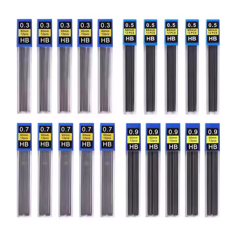 Art Sketching 0.3mm 0.5mm 0.7mm 0.9mm Mechanical Pencil HB Pencil Refills Pencil Refill Automatic Pe