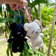 Jcraft sleeping bear Doll crochet Keychain