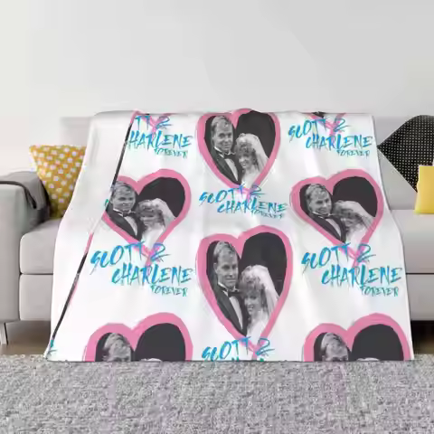 & Charlene Forever Soft Warm Light Thin Blanket Kylie Minogue Jason Donovan Charlene Robinson Austra