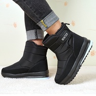 Fast Shipping Thickened Men's Snow Boots Waterproof Warm Cotton Boots Fleece Lining Winter Shoes Wat