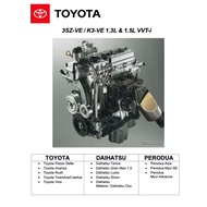 TOYOTA ENGINE 3SZ-VE/K3-VE + SYSTEMS + WIRING  WORKSHOP MANUAL - VIOS/ ALZA /MYVI SE / AVANZA / LITE