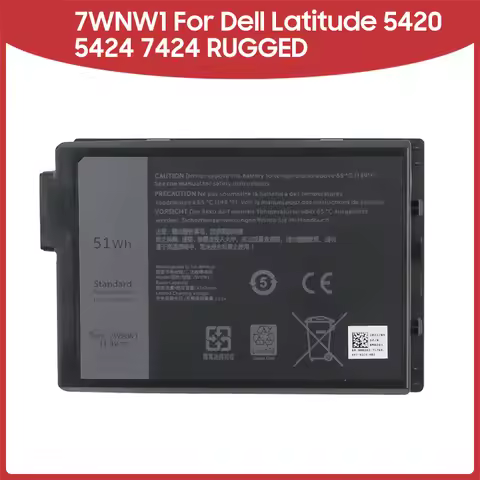 New Replacement Battery 7WNW1 For Dell Latitude 5420 5424 7424 Rugged Extreme Series High Quality Re