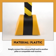 Magnetic Retractable Belt Barrier Retractable Belt Barrier Queue Barrier Belt with Magnetic Adsorpti